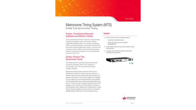 Metronome Timing System (MTS)